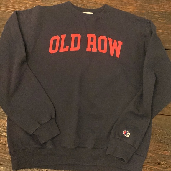 OLD ROW navy red sweatshirt M - Picture 1 of 4